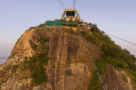 Foto de Hermosa vista a Sugar Loaf Mountain desde el teleférico en Río de Janeiro, Brasil - Imagen libre de derechos