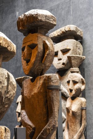 Téléchargez les photos : Intérieur du Musée précolombien de Santiago, Chili - en image libre de droit
