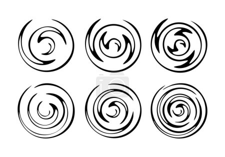 Illustration for Swirl spiral vector illustration - Royalty Free Image