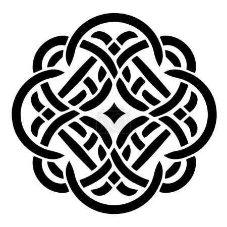 Ilustración de Icono del nudo celta. Ilustración simple del icono del vector del nudo celta para la tela. - Imagen libre de derechos