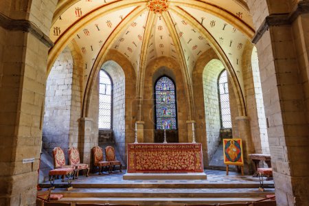 Photo for Canterbury,UK-May 20, 2023: Chapel and altar in the crypt of Canterbury Cathedral, built in 1100, lies under the Choir. The Cathedral, in Kent, is one of the oldest and famous Christian churches in UK - Royalty Free Image