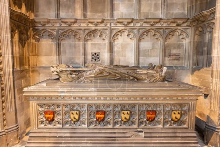 Photo for Canterbury, UK-May 20, 2023: The Tomb of Archbishop William Warham inside of Canterbury Cathedral in Canterbury, Kent, United Kingdom - Royalty Free Image