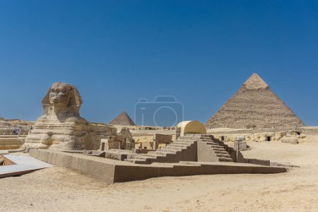 Foto de La Esfinge y la Pirámide, El Cairo, Egipto - Imagen libre de derechos