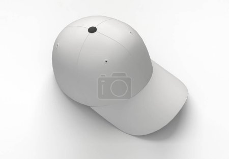 Téléchargez les photos : Casquette de baseball isolée sur blanc. Illustration 3d - en image libre de droit