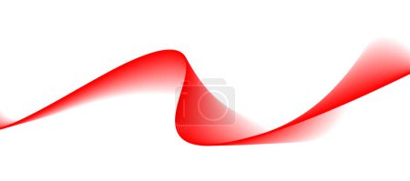 Ilustración de Fondo ondulado rojo liso. vector líneas onduladas fondo - Imagen libre de derechos