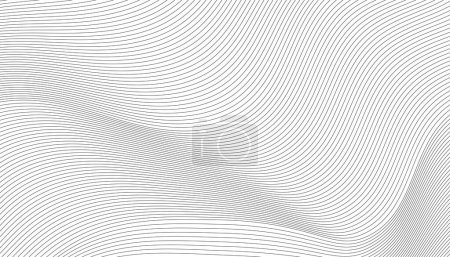 abstracto negro y blanco vector onda fondo. 