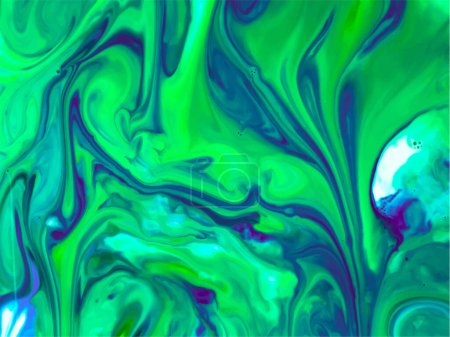 liquid paints in slow blending flow. vector abstraction of liquid paints