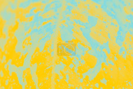 Vivid yellow lemon turquoise aqua abstract background with a spotted pattern