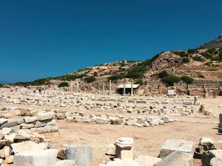 Photo for Knidos Cnidus ancient city in Datca Peninsula, Mugla, TURKEY. View of ancient city. - Royalty Free Image