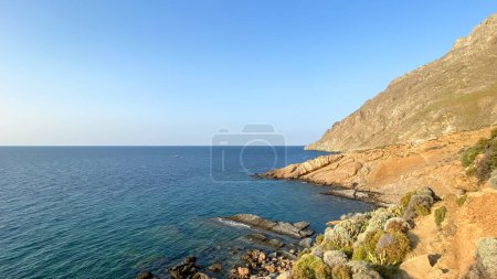 Téléchargez les photos : Paysage marin de Blue Bay (Mavi Koy) à côté du parc national sous-marin de Gokceada Yildiz Bay. Île d'Imbros, Canakkale, Turquie - en image libre de droit