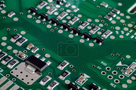Photo for Electronic components on a board close-up - Royalty Free Image