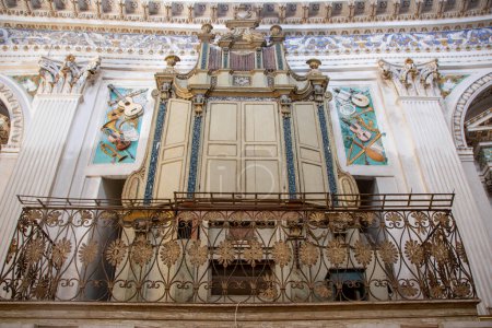 Photo for Decoration  in the baroque church of San Michele at Scicli, Ragusa province, Sicily, Italy, - Royalty Free Image