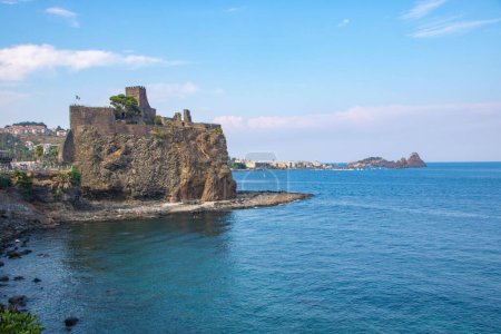 Photo for The Norman Castle of Aci Castello, in Catania province, Sicily, Italy - Royalty Free Image