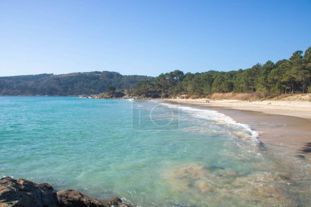 Foto de Paisaje de Playa Nerga en Cangas, Galicia, España, - Imagen libre de derechos