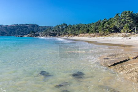 Photo for Landscape of Nerga beach in Cangas, Galicia, Spain, - Royalty Free Image