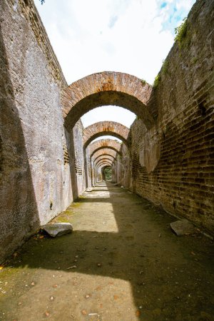 Photo for Baths of Baia archaeological park, Baia,  Campania, Naples, Italy - Royalty Free Image