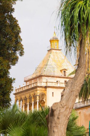 Detalle de la arquitectura del palacio normanda y capilla palatina en Palermo, Sicilia