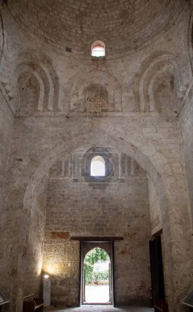 the arab norman church of San Giovanni degli Eremiti at Palermo, Sicily, Italy