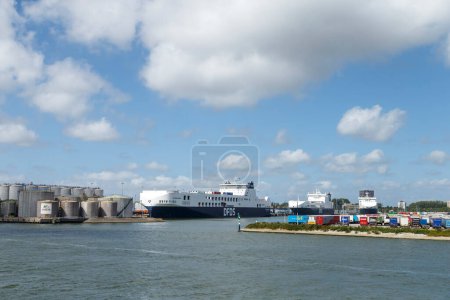 Photo for Port of the city of Rotterdam, Netherlands - Royalty Free Image