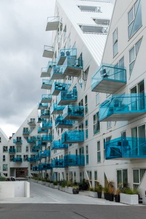 Photo for Apartment buildings in the city Arhus Denmark - Royalty Free Image