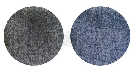 Photo for Jeans stain before and after cleaning - Royalty Free Image