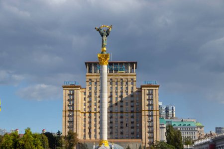 Foto de Septiembre 5, 2021 Ucrania Kiev ciudad centro arquitectura - Imagen libre de derechos