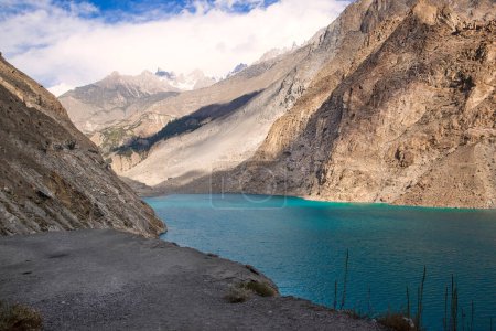 Photo for Beautiful turquoise Attabad lake in Upper Hunza, Pakistan. - Royalty Free Image