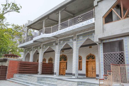 Schiitische Moschee im Dorf Ganish (Ganesh) in der Nähe von Karimabad im Hunza-Tal, Gilgit Baltistan, Pakistan. 