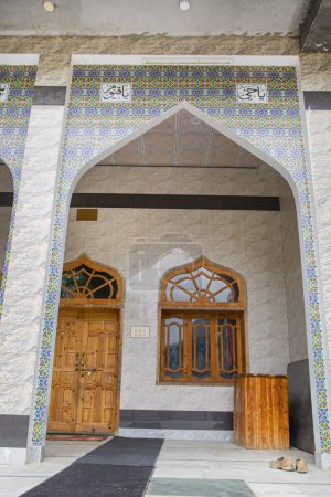 Shia mosque in village Ganish (Ganesh) near Karimabad in Hunza valley, Gilgit Baltistan, Pakistan. 