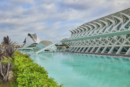 Photo for Valencia, Spain - July 26, 2023: The City of Arts and Sciences without people on a sunny day - Royalty Free Image