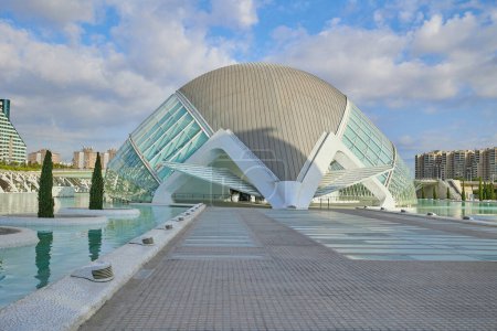 Photo for Valencia, Spain - July 26, 2023: The City of Arts and Sciences without people on a sunny day - Royalty Free Image
