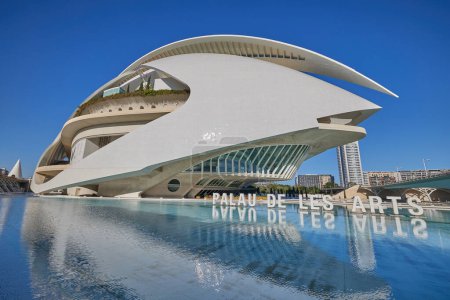 Photo for Valencia, Spain - December 24, 2023: The City of Arts and Sciences without people on a sunny day - Royalty Free Image