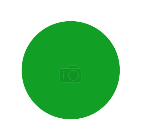 Ilustración de Huge green dot on white background. Green dot vector. - Imagen libre de derechos