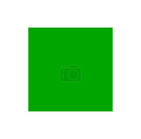 Ilustración de A green square vector sign. green block icon. - Imagen libre de derechos