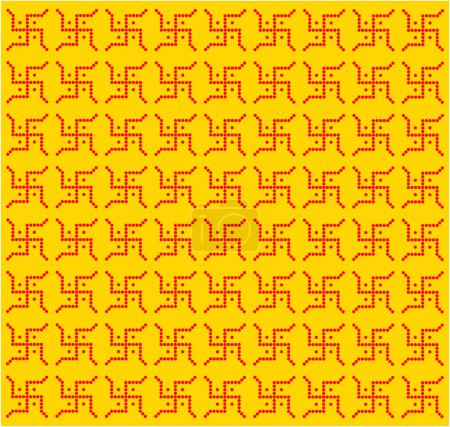 Ilustración de Esvástica roja vector de fondo. Fondo esvástica con color amarillo.. - Imagen libre de derechos