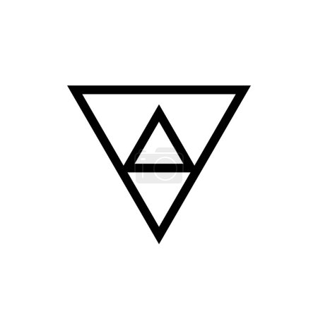 Ilustración de Vagina vector icon in geometric shape icon. - Imagen libre de derechos