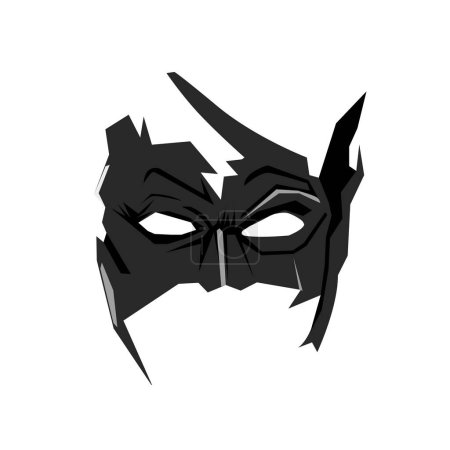 Téléchargez les illustrations : Le masque de mode de l'icône vectorielle de film de Krish. - en licence libre de droit
