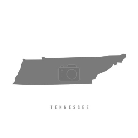 Illustration for Tennessee map vector icon on white background. - Royalty Free Image