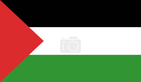 Téléchargez les illustrations : Icône vectorielle drapeau national palestinien. Sauver la Palestine. nous soutenons la Palestine. - en licence libre de droit