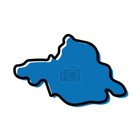 Téléchargez les illustrations : Icône de carte des provinces d'Arkhangai en Mongolie. - en licence libre de droit