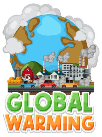 Illustration for Global warming vector concept illustration - Royalty Free Image