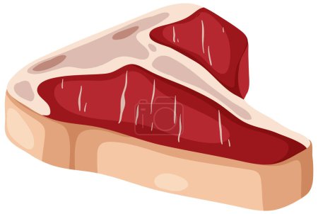 Ilustración de Fresh raw meat isolated illustration - Imagen libre de derechos