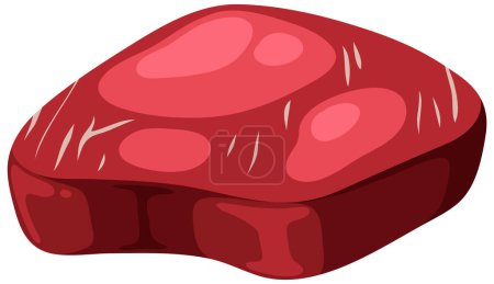 Ilustración de Fresh raw meat isolated illustration - Imagen libre de derechos