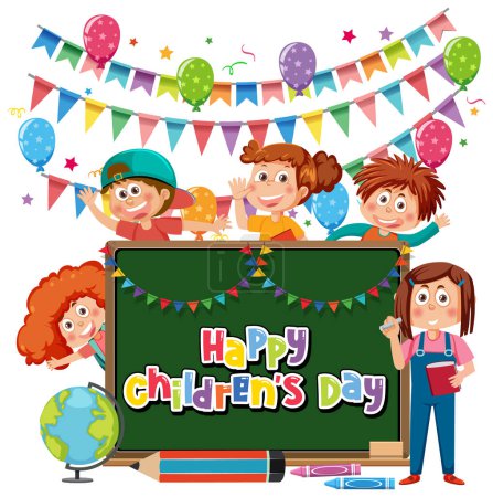Illustration for Isolated children's day icon illustration - Royalty Free Image