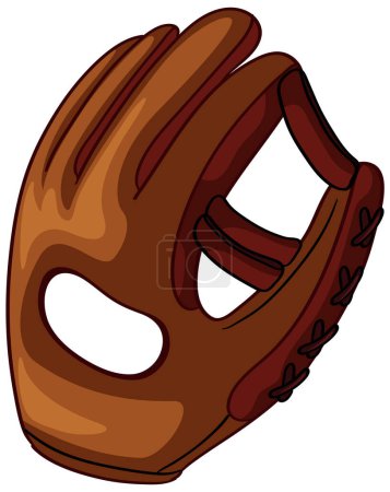 Illustration for Baseball Glove on White Background illustration - Royalty Free Image