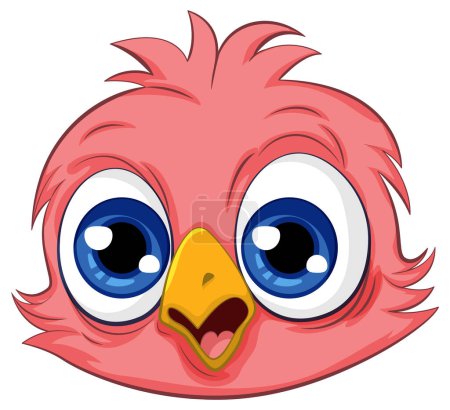 Illustration for Cute owl chick cartoon isolated illustration - Royalty Free Image