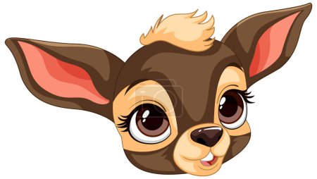 Niedlicher, großäugiger Chihuahua-Welpe mit großen Ohren