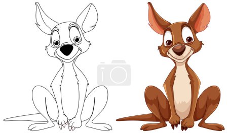 Illustration for Vector illustration of a dog, sketched and colored - Royalty Free Image