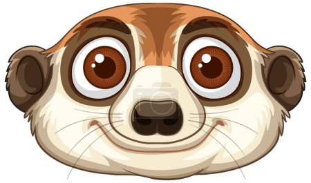 Adorable meerkat with big, expressive eyes