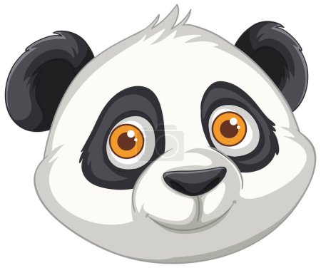 Adorable panda with expressive eyes